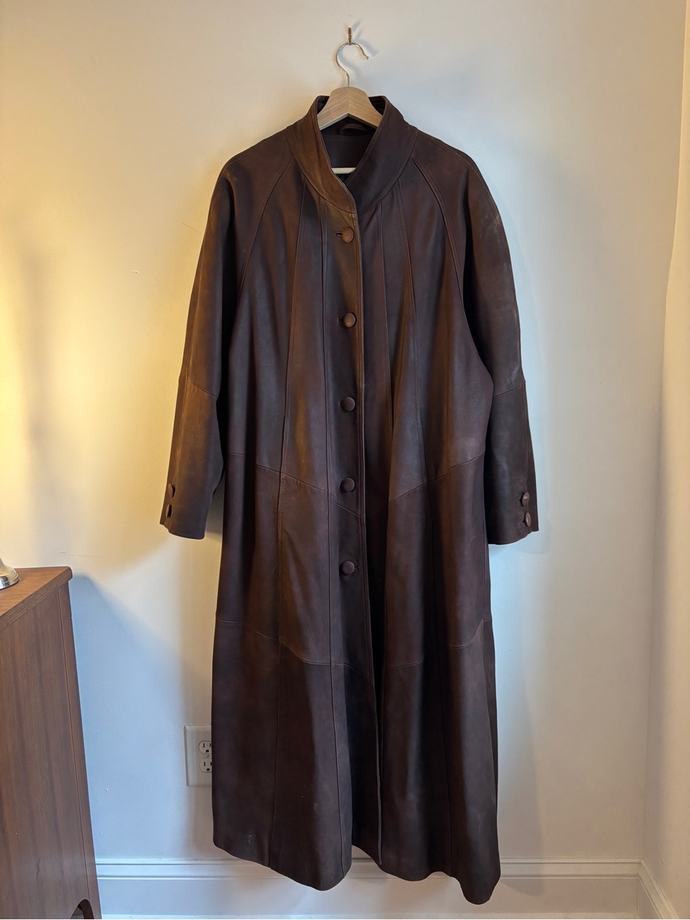 RARE Brown leather patchwork jacket (Higgs UK)